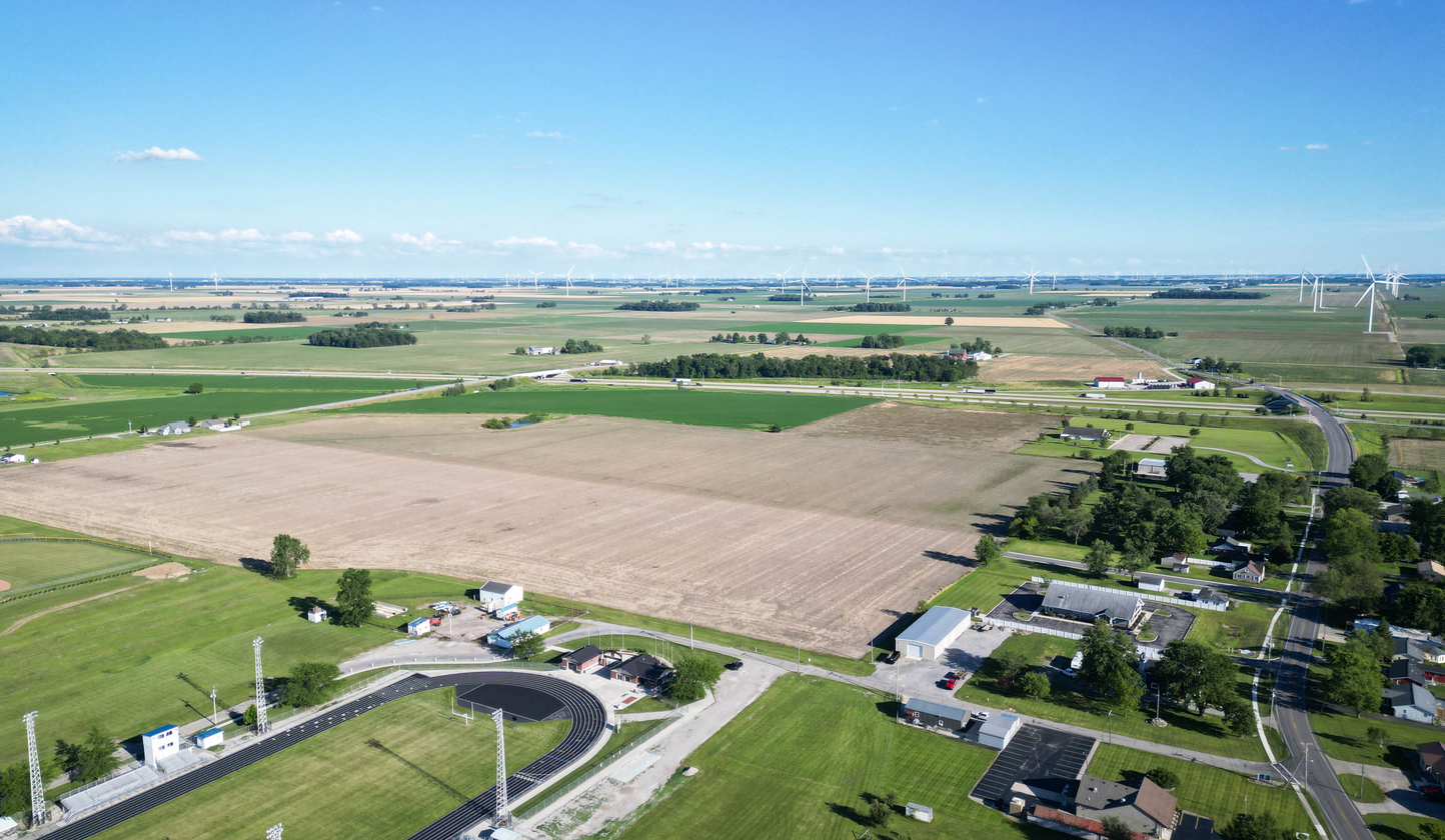 Aerial view of the US-24 corridor site in Antwerp, Ohio